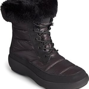 Sperry Bearing Plushwave Snow Boots- Black- Size 9.5 M- NIB